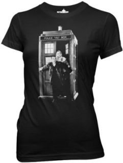 Doctor Who Ninth Doctor With Rose Juniors T shirt Clothing