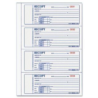 Rediform Rent Receipt Book, Four per Page, 2.75 x 7 Inches, 200 Pages (8L807)  Blank Receipt Forms 