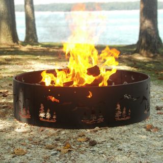 Wilderness 36 inch Portable Fire Ring with Carrying Case   Fire Pits