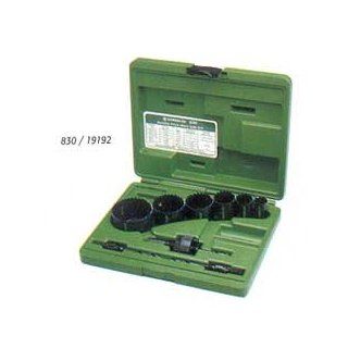 Greenlee 830 9pc Variable Pitch Bi Metal Hole Saw kit   Hole Saw Arbors  