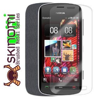 Skinomi TechSkin   Nokia 808 PureView Screen Protector + Brushed Steel Full Body Skin Protector / Front & Back Premium HD Clear Film / Ultra High Definition Invisible and Anti Bubble Crystal Shield with Free Lifetime Replacement Warranty   Retail Pack