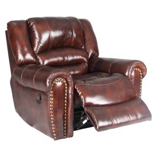 Parker House Neptune Leather Recliner   Tobacco   Recliners