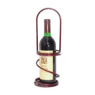 Metrotex Iron Swirl Single Bottle Wine Holder   Merlot   Wine Racks