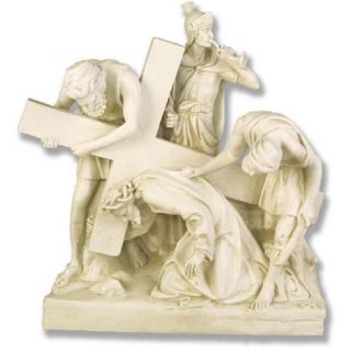 Jesus Falls the 1st Time   Garden Statues