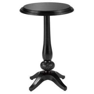 Powell Bombay Collection Brighton Pedestal Table   Ebony   End Tables