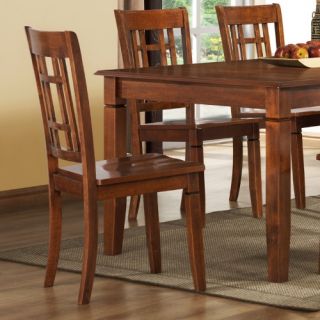 Greshem Dining Side Chair with Lattice Back   Set of 2   Dining Chairs