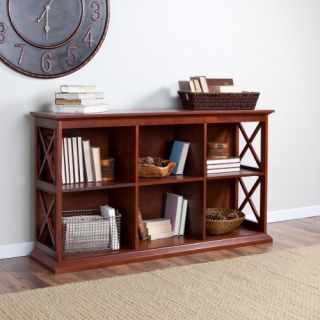 Belham Living Hampton Console Table Stackable Bookcase   Cherry   Bookcases