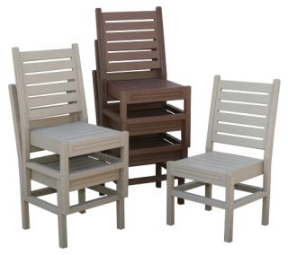 Recycled Plastic Stackable Chair   Commercial Patio Furniture