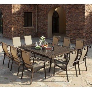 Giany Collection 84 x 60 in. Outdoor Dining Set   Seats 10   Patio Dining Sets