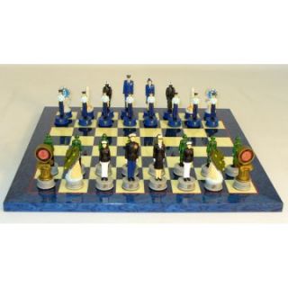 Air Force vs. Marines Painted Resin Chess Set   Chess Sets