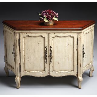 Butler Console Chest   Vanilla and Cherry   Console Tables