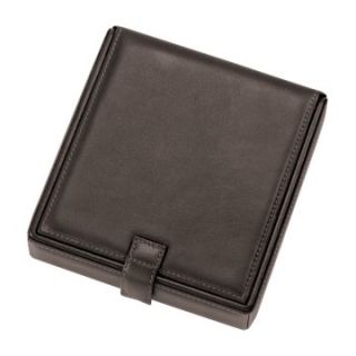 Leather Watch Cufflink Box   5.75W x 1.5H in.   Mens Jewelry Boxes