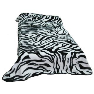 College Covers Zebra Print Throw Blanket / Bedspread   Decorative Throws