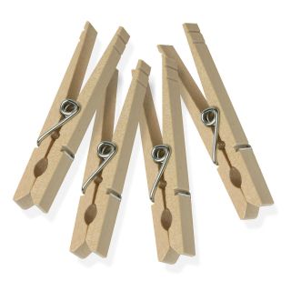 Honey Can Do Wood Clothespins with Spring   200 pack   Clothesline Accessories