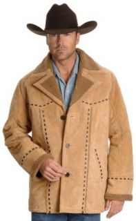Scully Men's Lined Boar Suede Leather Coat at  Mens Clothing store Leather Outerwear Jackets