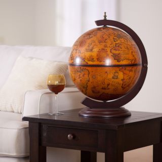 Belham Living Old World 16 inch Table Top Bar Globe   Globes