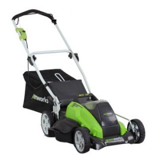 GreenWorks 19 in. 3 in 1 Cordless Push Lawn Mower   Lawn Equipment