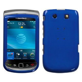 Hard Plastic Snap on Cover Fits RIM Blackberry 9800 9810 Torch, Torch 4G Solid Dark Blue AT&T Cell Phones & Accessories