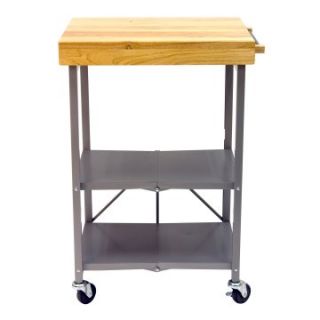 Origami Folding Kitchen Island Cart   Silver   Kitchen Islands and Carts