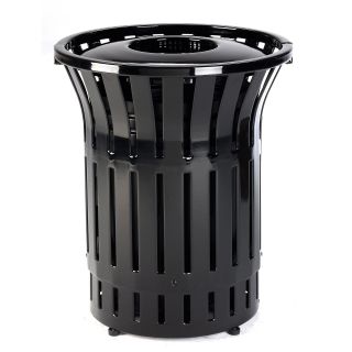 Anova Furnishings 55 Gallon Rendezvous Receptacle with Top and Liner   Trash Cans