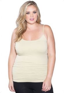 Sealed With A Kiss Designs Plus Size The Perfect Camisole   Size 3X, Beige