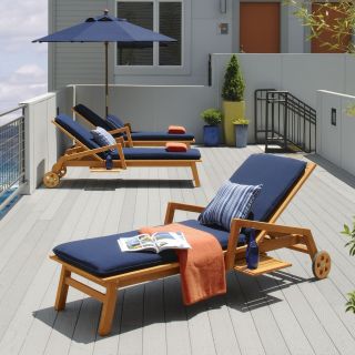 Oxford Garden Siena Chaise Lounge   Outdoor Chaise Lounges