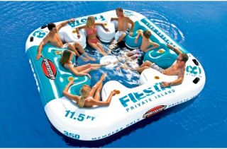 SportsStuff Fiesta Island with 16 qt. Floating Cooler   Swimming Pool Floats