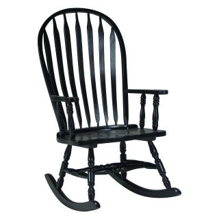 Windsor Steambent Rocking Chair   Black   Indoor Rocking Chairs