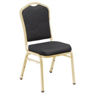 National Public Seating 9300 N Series Stacking Chair   Black/Gold Frame   Banquet Chairs