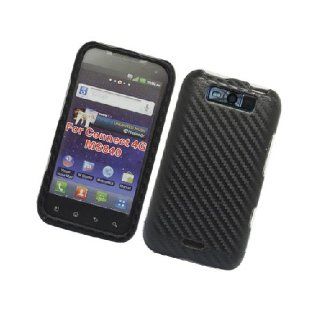 LG Connect 4G MS840 Viper LS840 Black Carbon Fiber Style Fabric Cover Case Cell Phones & Accessories