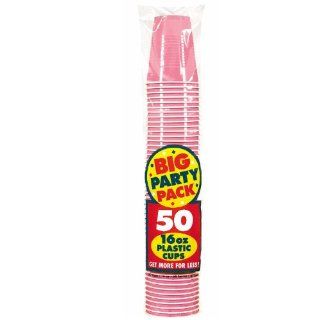 New Pink Big Party Pack   16 oz. Plastic Cups Toys & Games