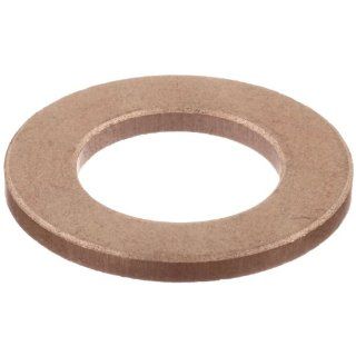 Bunting Bearings EXEW061201 Extra Lubricant with PTFE, Thrust Washer, Powdered Metal, SAE 841 3/8" Bore x 3/4" OD x 1/16" Thickness (Pack of 3) Bushed Bearings