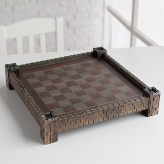 Fortress 17.5 in. Chess Board with Castle Corners   Chess Boards
