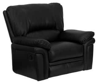 Flash Furniture Extra Wide Leather Rocker Recliner   Black   DO NOT USE