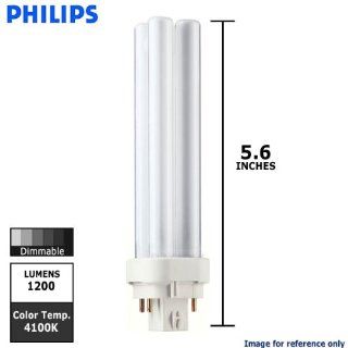 Philips 38333 1   PL C 18W/841/4P/ALTO   NAED 20668   18 Watt   4 Pin G24q 2 Base   4100K   CFL Light Bulb   Compact Fluorescent Bulbs  