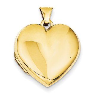 Gold and Watches 14k Plain Heart Family Locket Jewelry