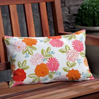 Cheri Flamingo Outdoor Water Repellent Fiber Pillow   12.5 x 19 in.   Outdoor Pillows