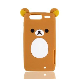 Cool Fun Brown Teddy Bear silicon silicone soft case cover for Motorola Droid Razr XT910 XT912 Cell Phones & Accessories
