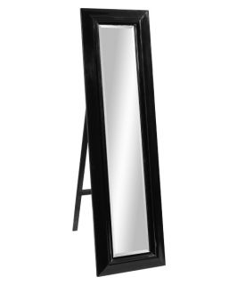 High Gloss Black Full Length Cheval Floor Mirror   18W x 64H in.   Floor Mirrors