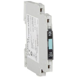 Siemens 3TX7005 3AB04 Interface Relay, Narrow Design, Output Interface With Semiconductor Output, Cage Clamp Terminal, 1 NO Contact, 6.2mm Width, 0.5A Max Switching Current, 48VDC Switching Voltage, Short Circuit Proof Short Time Load Capacity Din Mount R