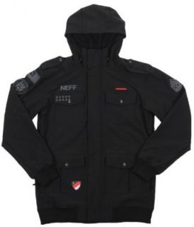 Neff Sarge 2 Softshell Black Mens Athletic Shell Jackets Clothing