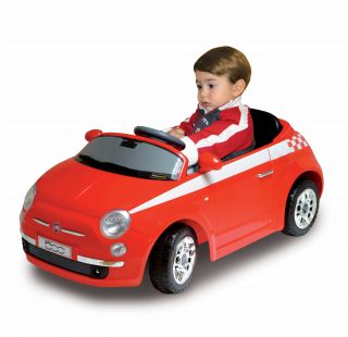 MacDue Motorama Jr. Fiat 500 Battery Powered Riding Toy   Red   Battery Powered Riding Toys
