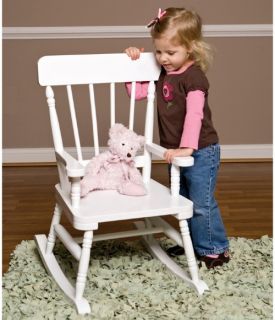 Levels of Discovery Simply Classic Rocker   White   Kids Rocking Chairs