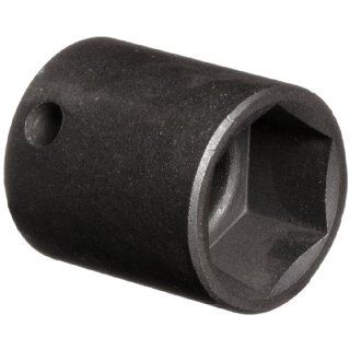 Martin 2624 3/4" Type II Opening 3/8" Power Impact Square Drive Socket, 6 Points Standard, 1 3/16" Overall Length, Industrial Black Finish Socket Wrenches