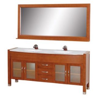 Wyndham Collection Daytona 70 in. Double Bathroom Vanity Set   Cherry   Double Sink Bathroom Vanities