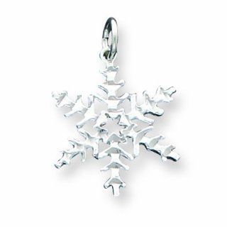 Sterling Silver Snowflake Pendant Jewelry