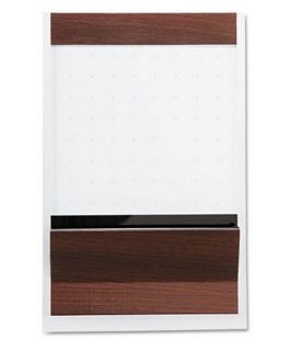 Quartet 24 x 36 in. Porcelain White Board in White/Mahogany   Dry Erase Whiteboards