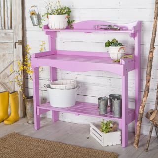 Prairie Leisure Lavender Backyard Buffet and Potting Bench   Potting Benches