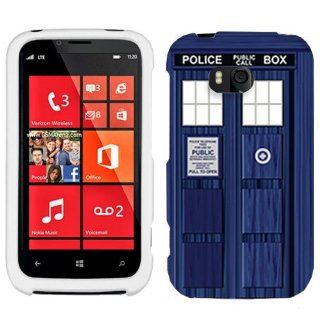 Nokia Lumia 822 British Blue Police Box Cover Case Cell Phones & Accessories