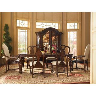 Bolero 7 piece Dining Set with Leather Arm Chairs   Dining Table Sets